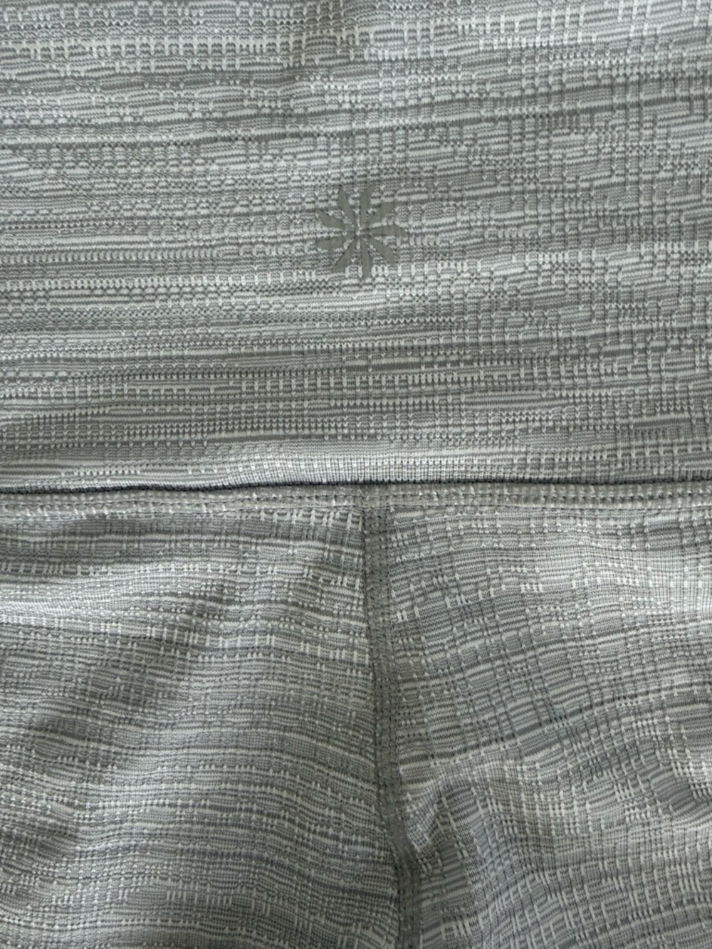 Athleta High Rise Jacquard Chaturanga 7/8 Tight in Quail XS - Picture 7 of 7